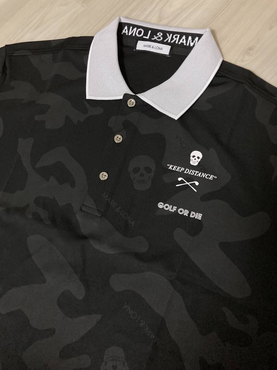 新品未使用MARK&LONA マーク＆ロナ 刺繍ロゴ 4方向ストレッチ  