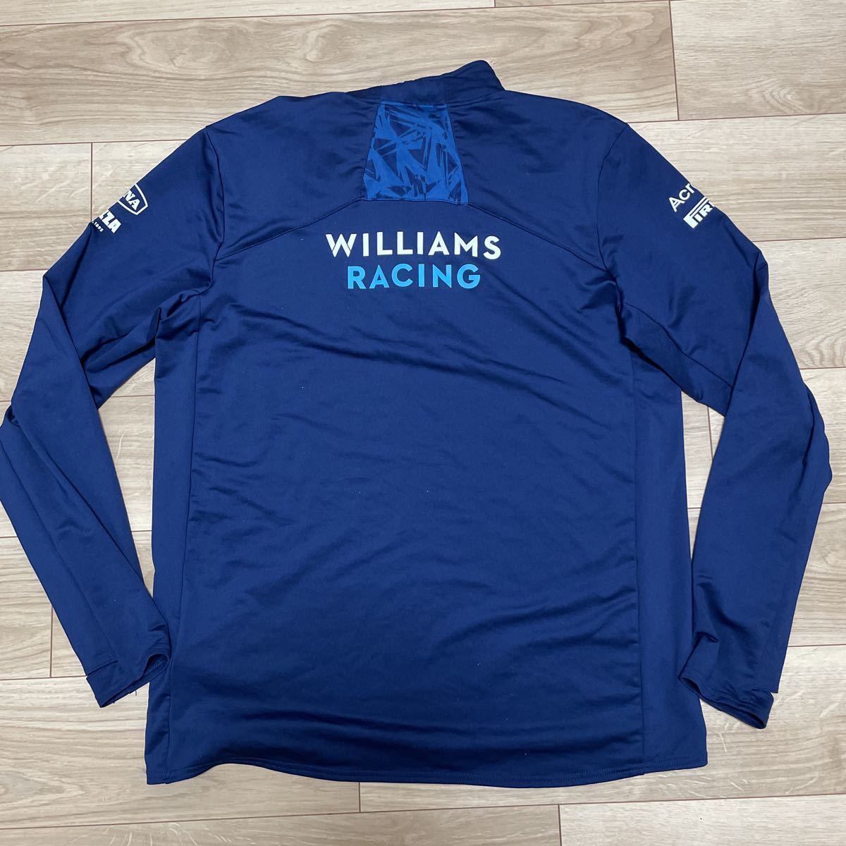 2021 ウィリアムズ レーシングF1 チーム支給品 ハーフZIPスウェット XL  