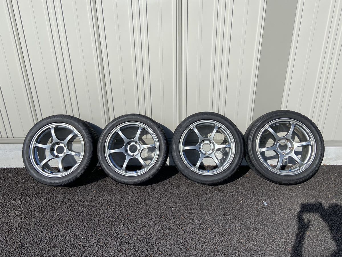 ADVAN RACING RG2 17インチ 8J+37 PCD114.3 5穴 ハブ径73mm シルバー 4 