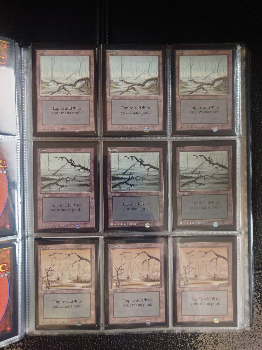 MTG ベータβ 基本土地 沼A3枚セット(画像二枚目と三枚