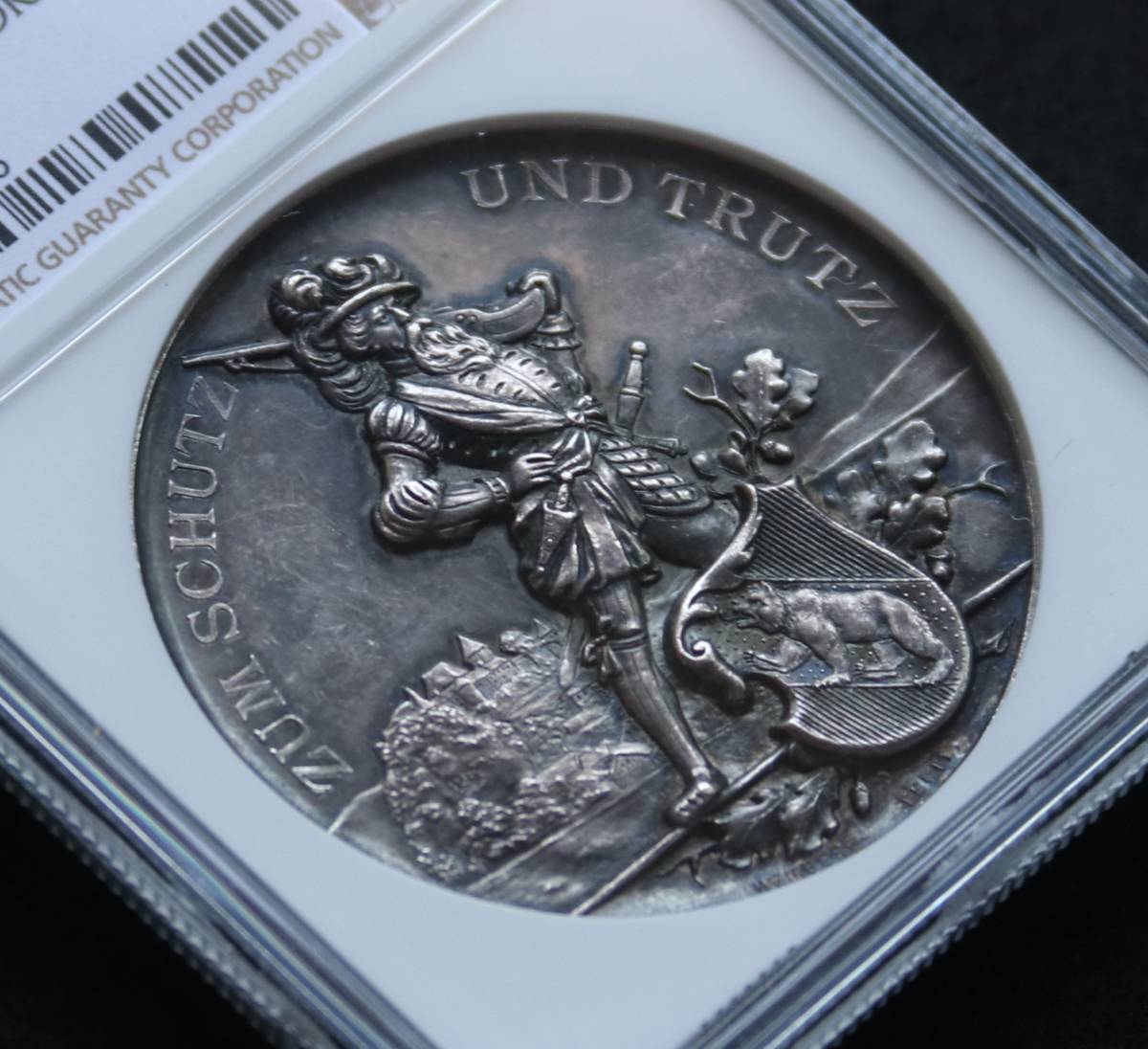 1円～【スイス射撃祭記念メダル】1891年 ベルン州ブルクドルフ 銀 NGC