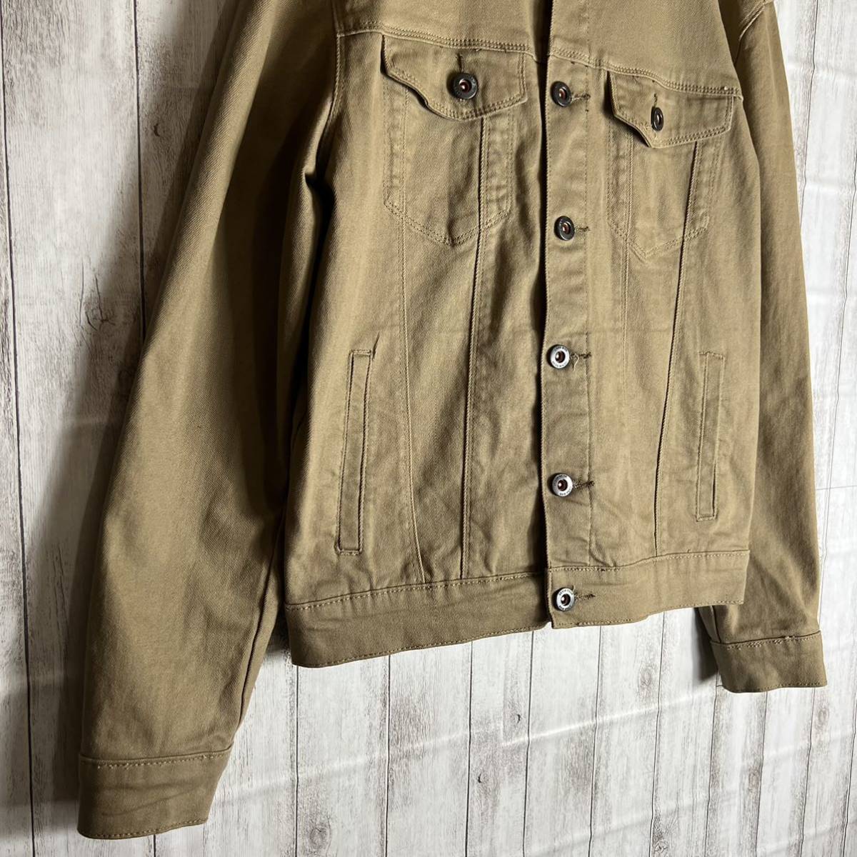 ZARA MAN ザラ メンズ デニムジャケット ブラウンカラー サイズ USA S 