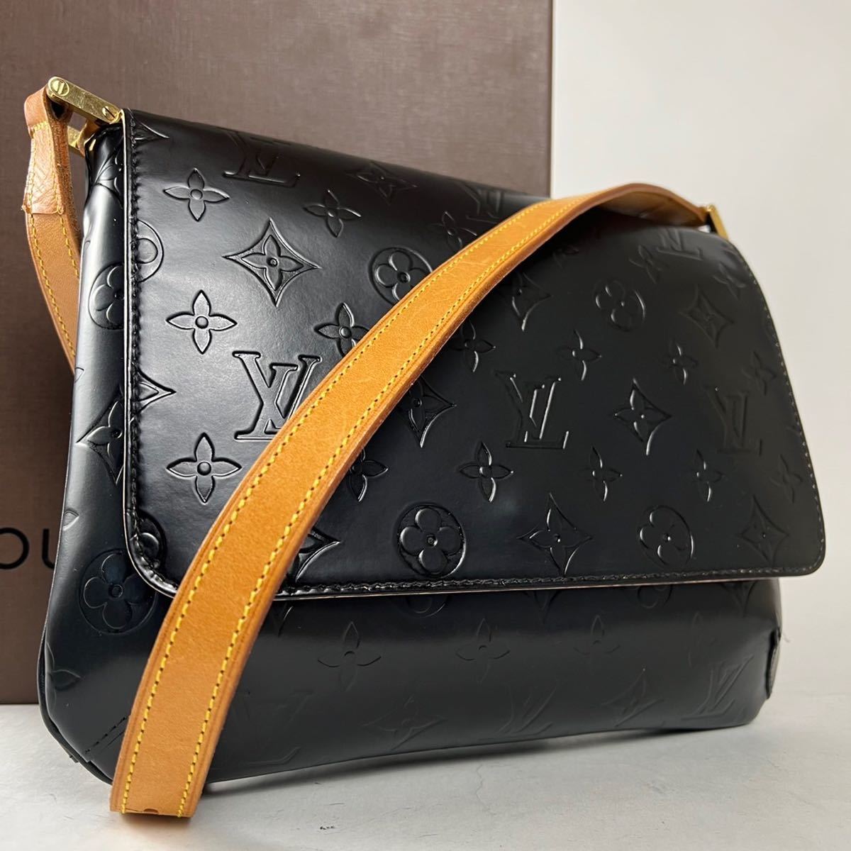 美品 鑑定済】LOUIS VUITTON 愛らし トンプソンストリート ヴェルニ 黒