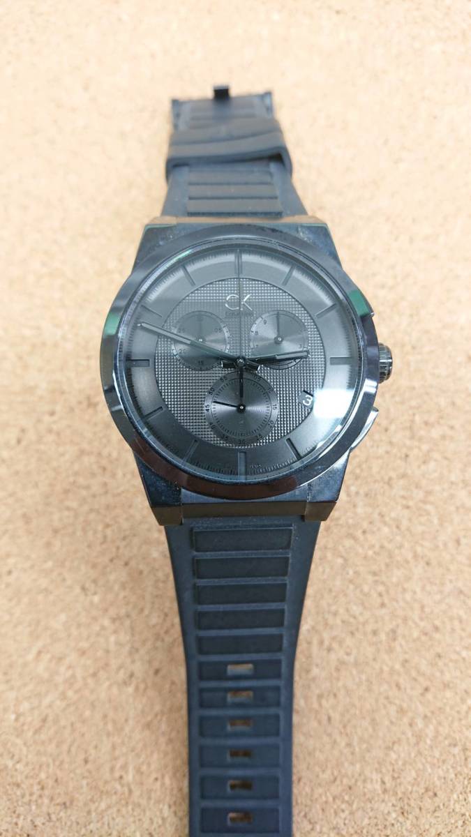 ◆◇ジャンク品　Calvin Klein カルバンクライン　腕時計　アナログ　クォーツ　K２S　３７４　古M0465-212ネ◇◆