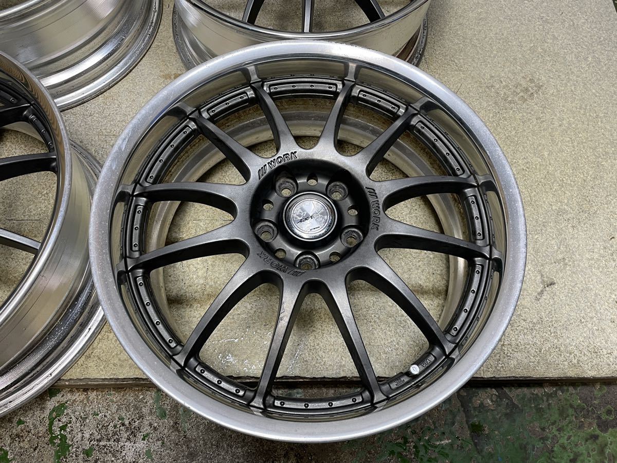 5月～6月1週目【至急処分】work xsa R18 8jj ＋45 アルミホイール 4本