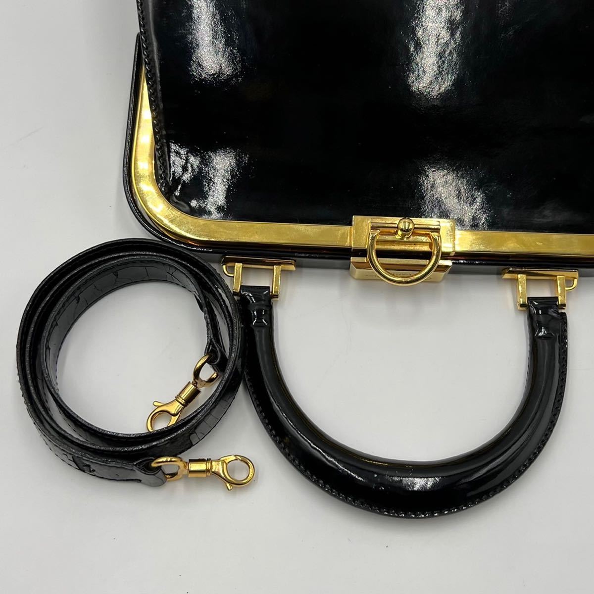 1円○絶版極美品○ Christian Dior ディオール がま口 ハンドバッグ