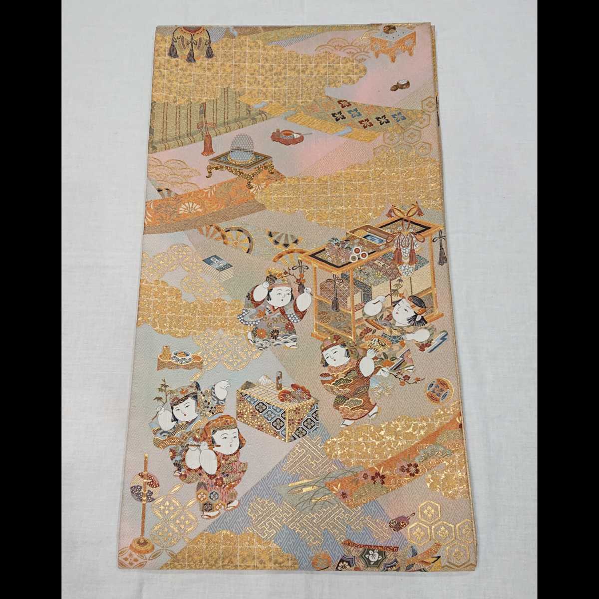 ◇石川県資産家所蔵品⑦◇100円～ 未使用 西陣織 舎伽羅織 本金箔 一千 