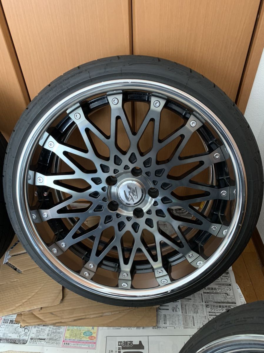 RS CV WIRE CRIMSON 19インチ 4本セット ☆CRIMSON RS CV WIRE 19インチ ホイール＆タイヤ4本セット☆215