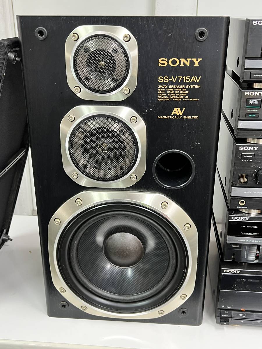SONY システムコンポセット CDP-V715/ST-V715TV/TA-V715/SEQ-V715/TC
