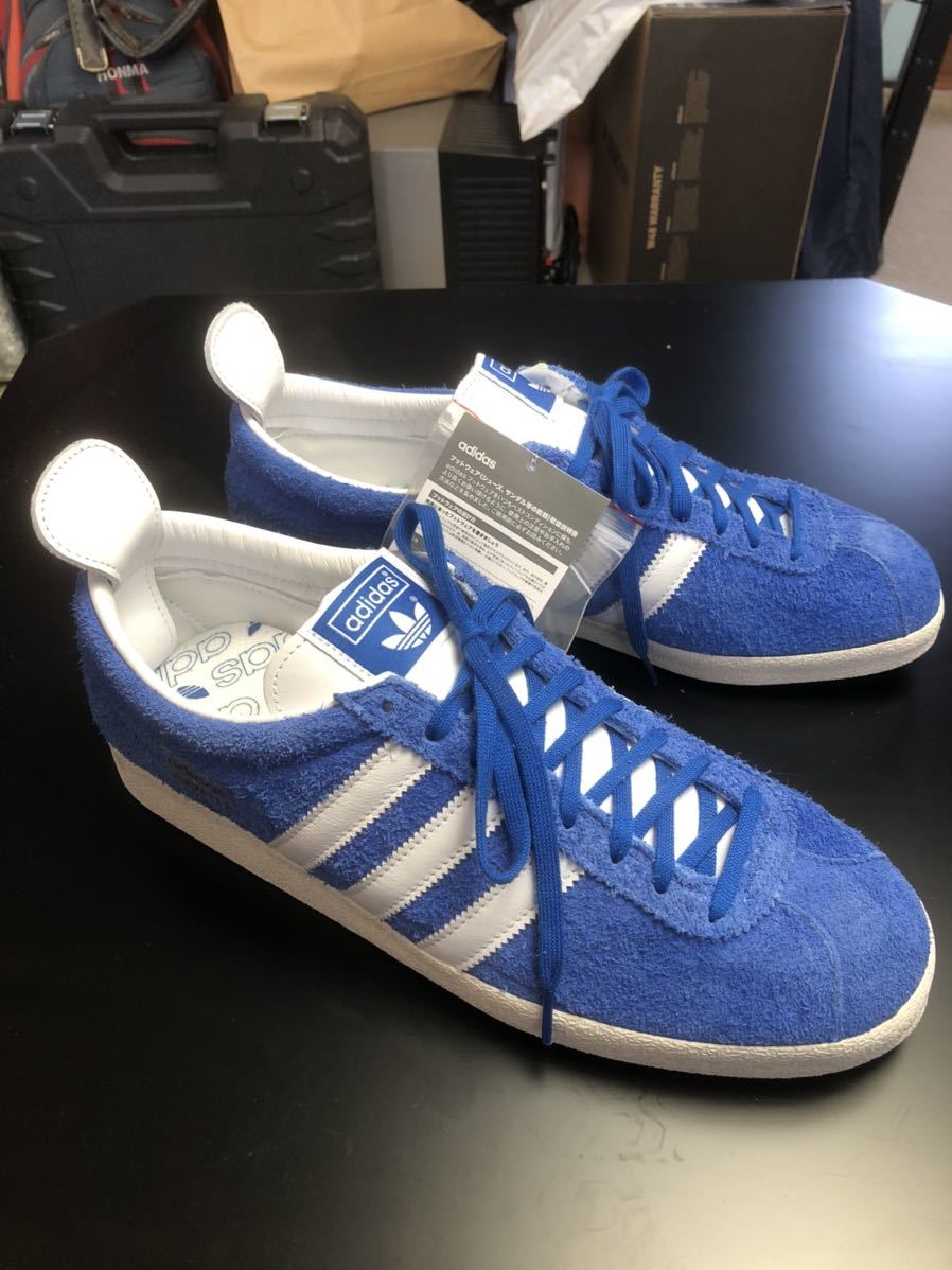 正規品 新品未使用 adidas GAZELLE VINTAGE ブルー 青 28.5cm 