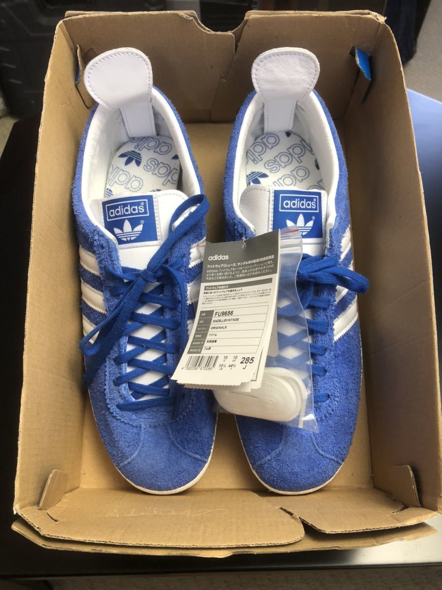正規品 新品未使用 adidas GAZELLE VINTAGE ブルー 青 28.5cm 