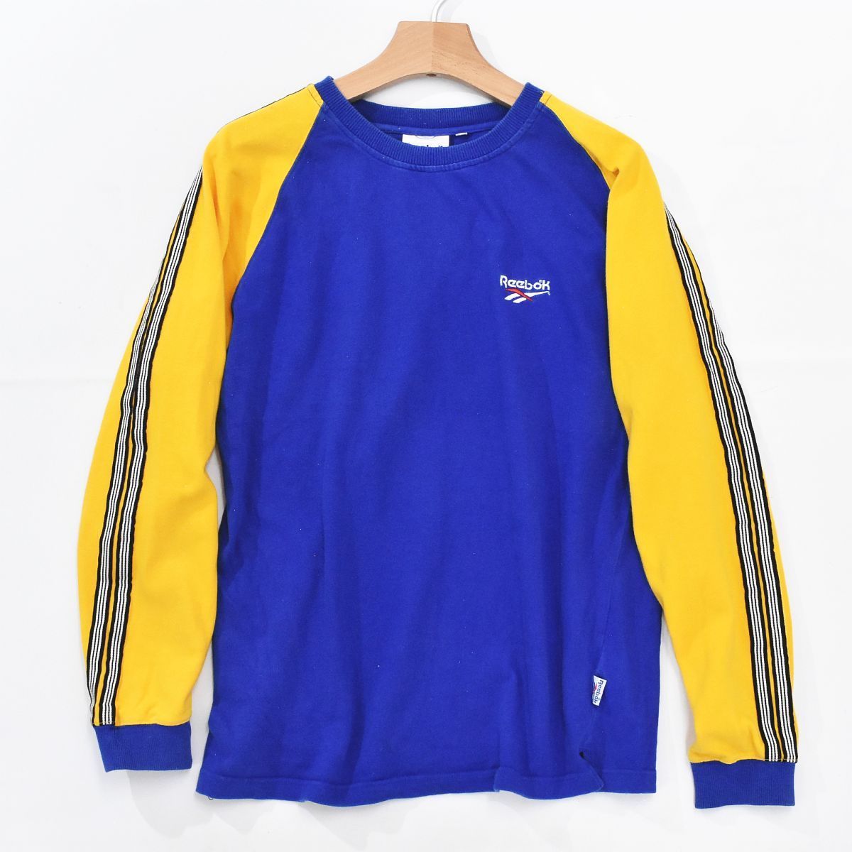 ☆90s ヴィンテージ リーボック Reebok バイカラ― ラグランスリーブ 