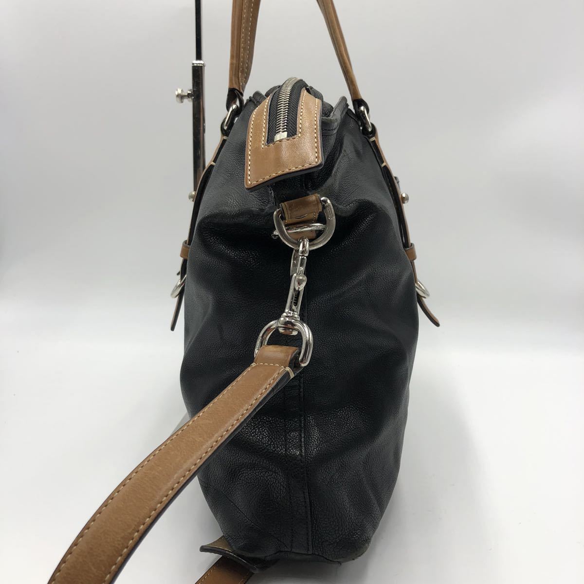 1円【美品】コーチ COACH 70256 ハリソン カーフレザー 2way トート 