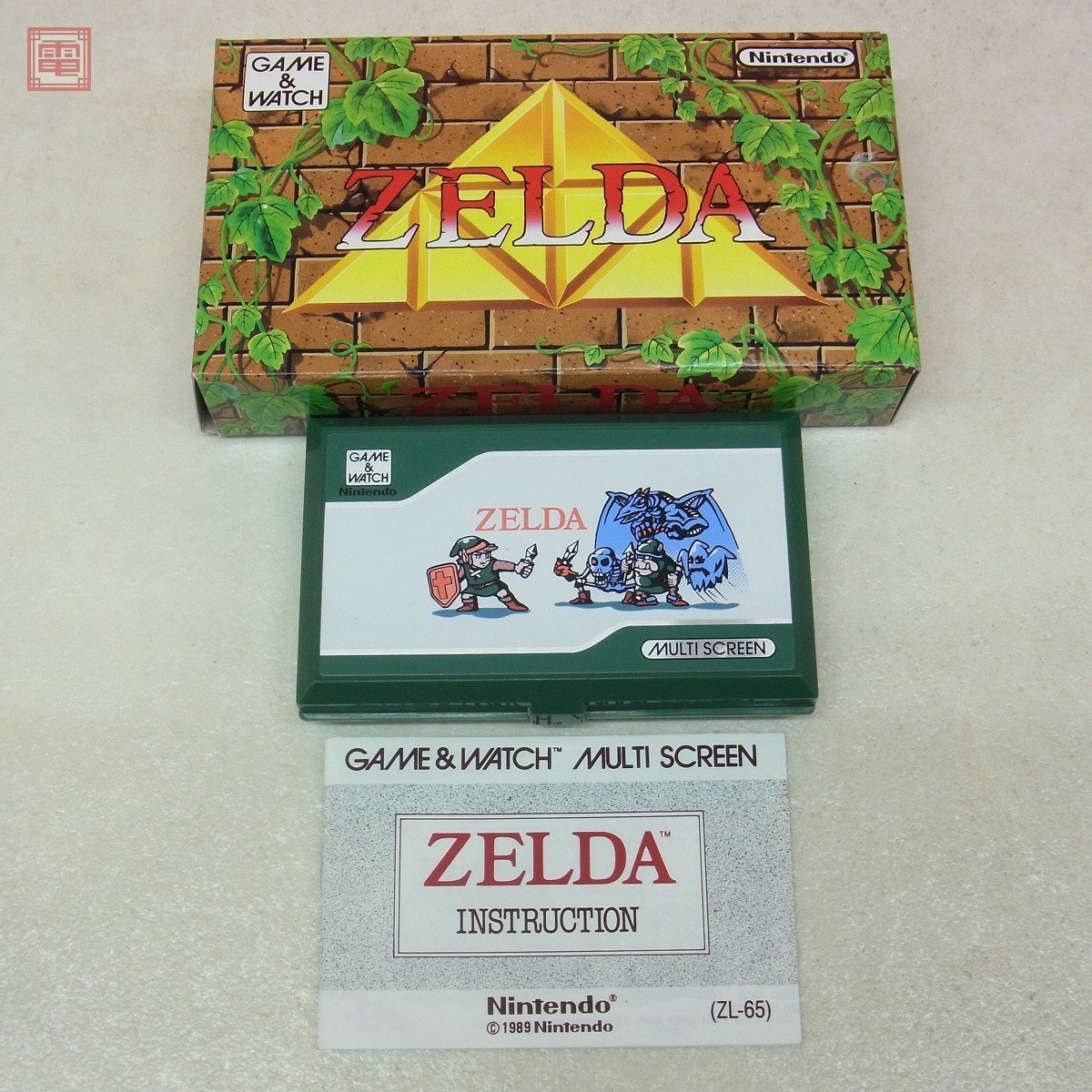 海外版 電子LSI ゲーム&ウオッチ ゼルダ ZELDA ZL-65 マルチスクリーン 
