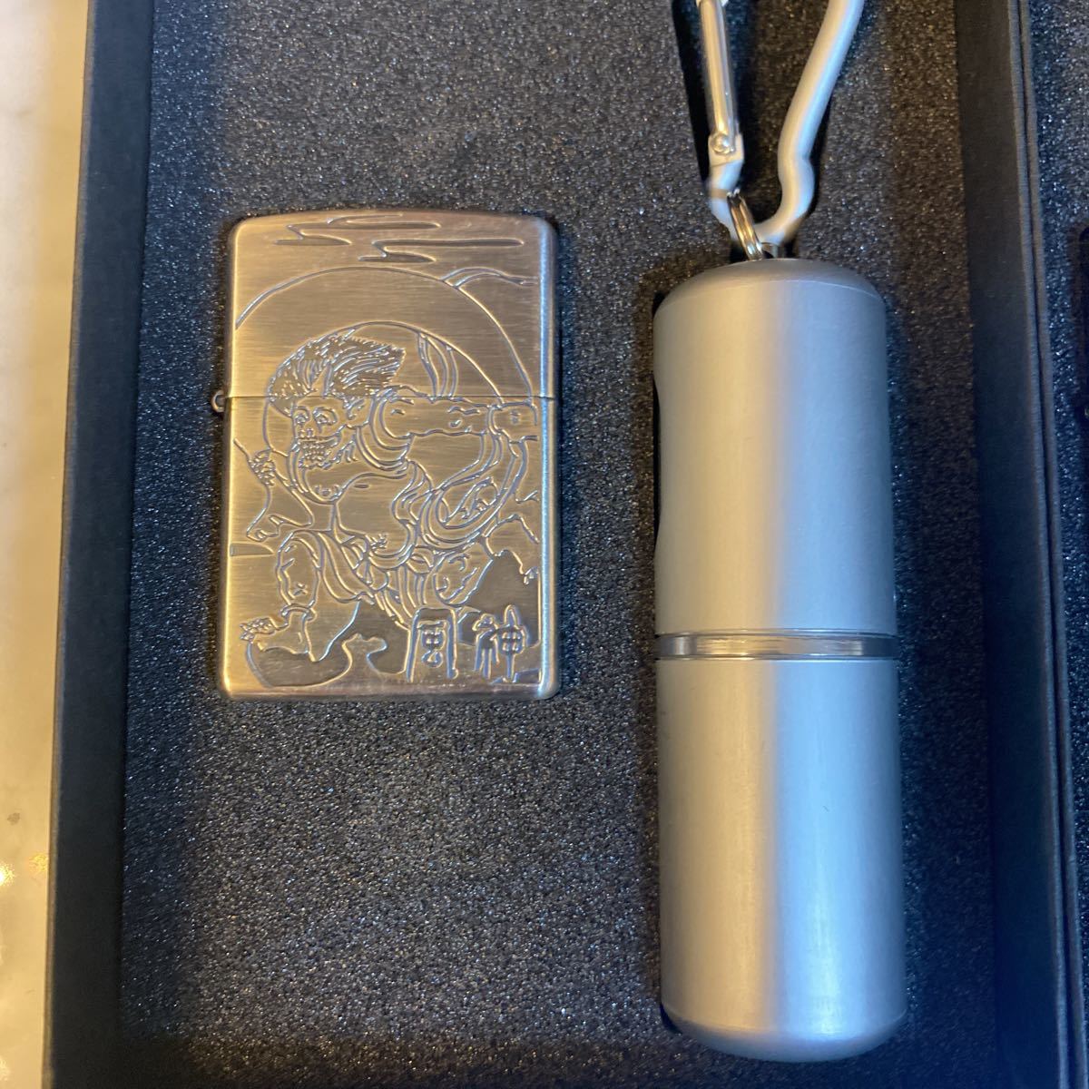 未使用 ZIPPO 風神 雷神 昇龍着火装置 灰皿付 特別限定品 シリアル入り 