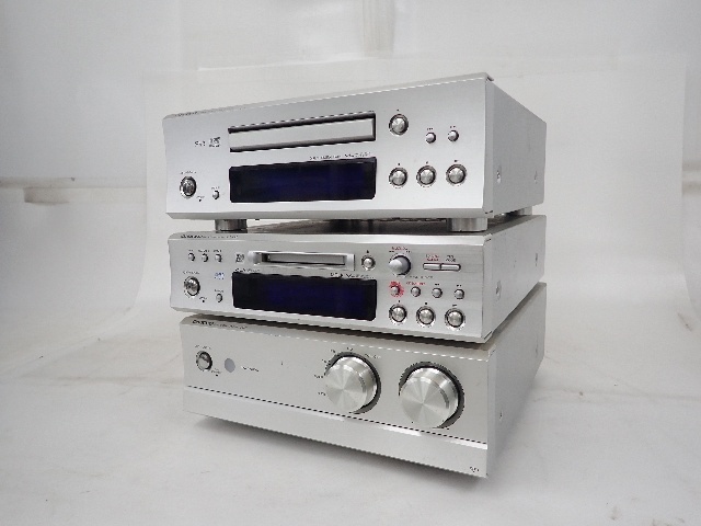 ジャンク】ONKYO カッコイイ MD-133 MDデッキ ジャンク 通電可能