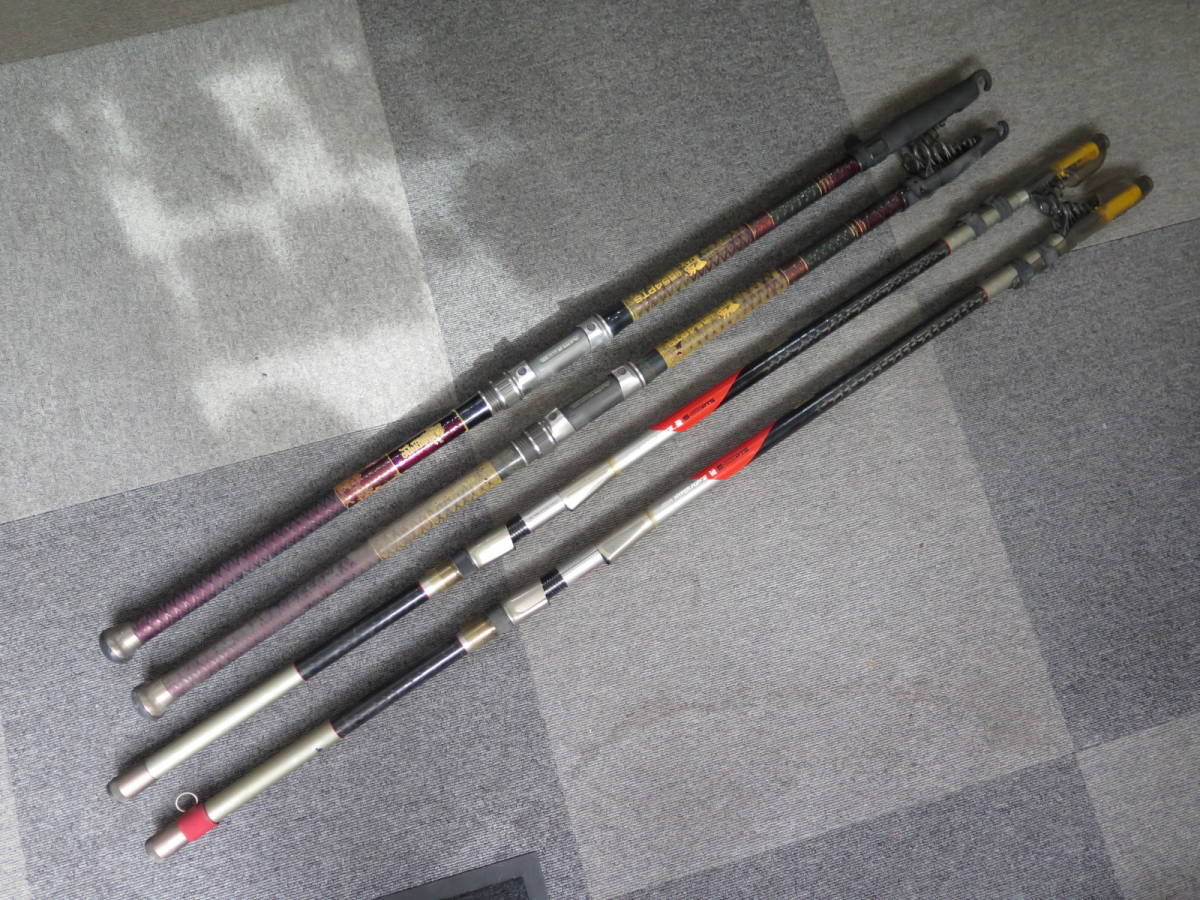 セール，人気 1円 SHIMANO シマノ 竿 ロッド 磯 5号 54PTS 5-53PTS 計4本 まとめて(シマノ)｜売買されたオークション情報、yahooの商品情報をアーカイブ公開 - オークファン 磯竿