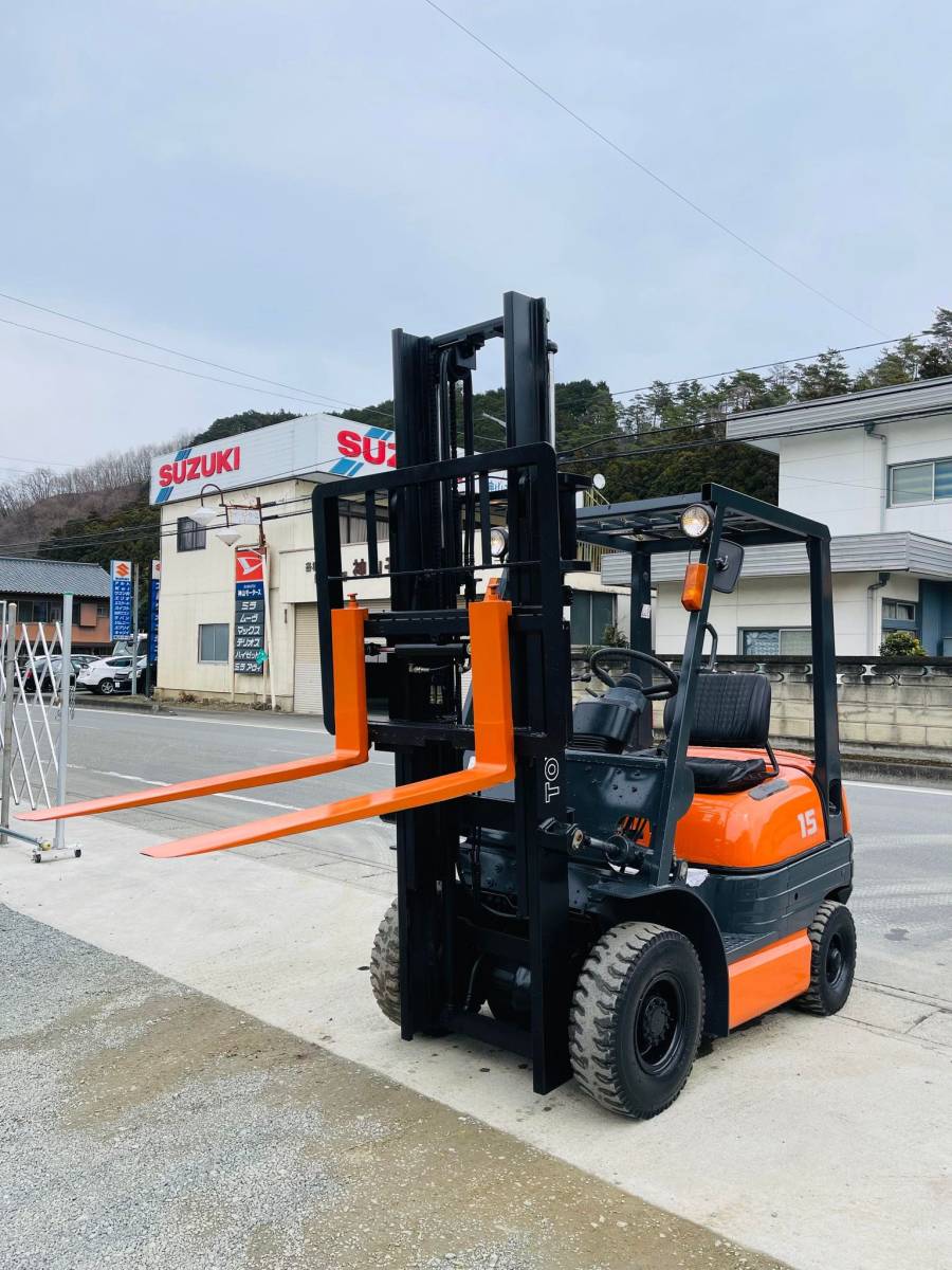 トヨタ TOYOTA 1.5tフォークリフト 6FG15 サイドシフト ガソリン MT