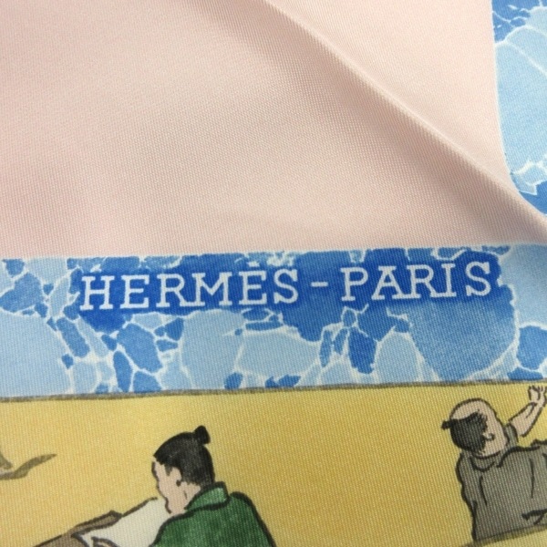 エルメス HERMES カレ90 ライトピンク×マルチ エルメスの職人たち/2020 