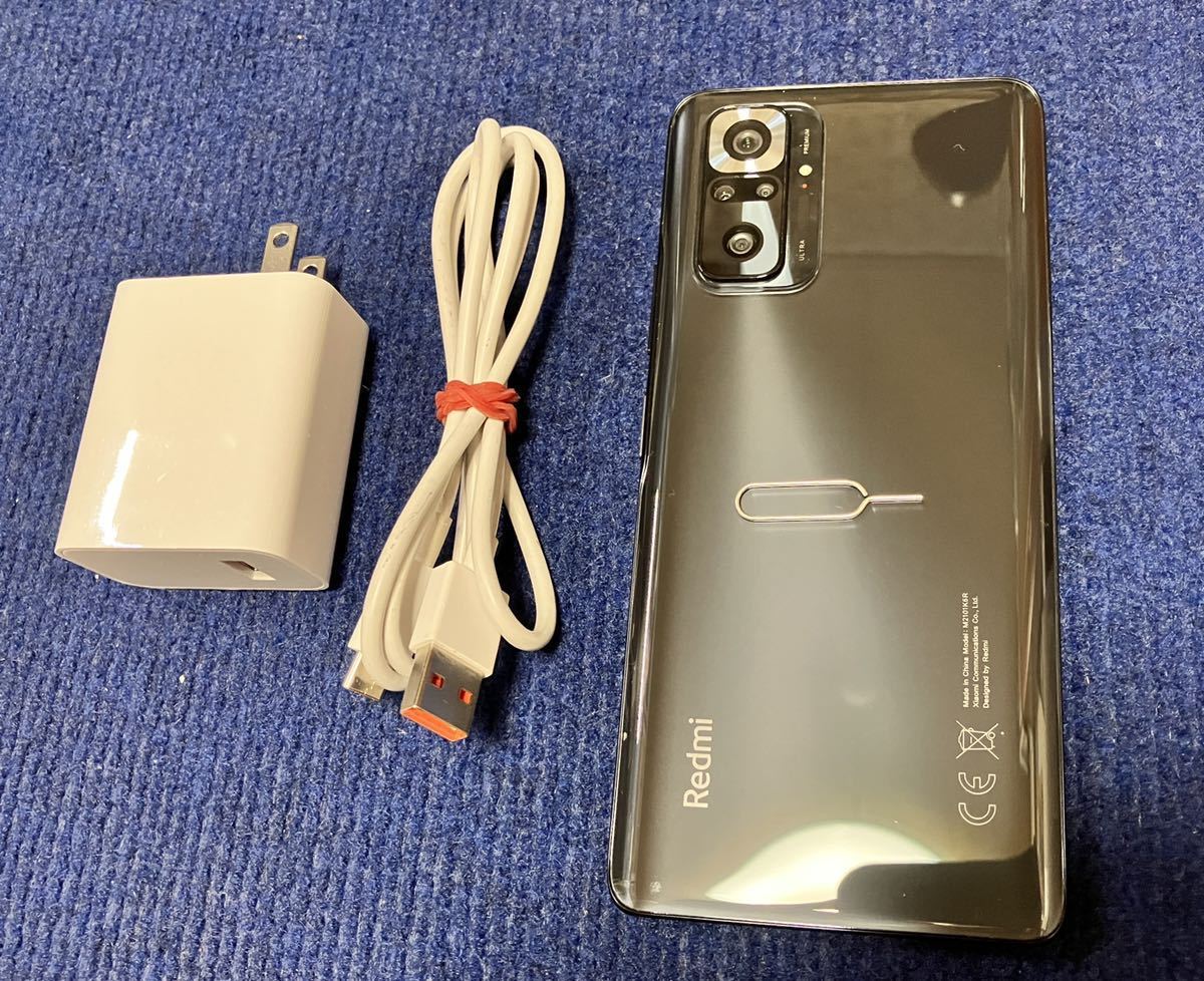 送料無料、中古美品】XiaomiのRedmiNote10 Pro. SIMフリー。（型番 