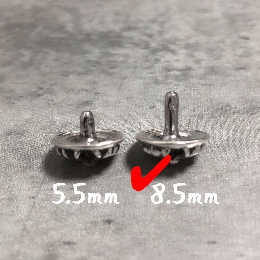 カスタム レザークラフト クロスボール コンチョ S カシメ リベット パーツ