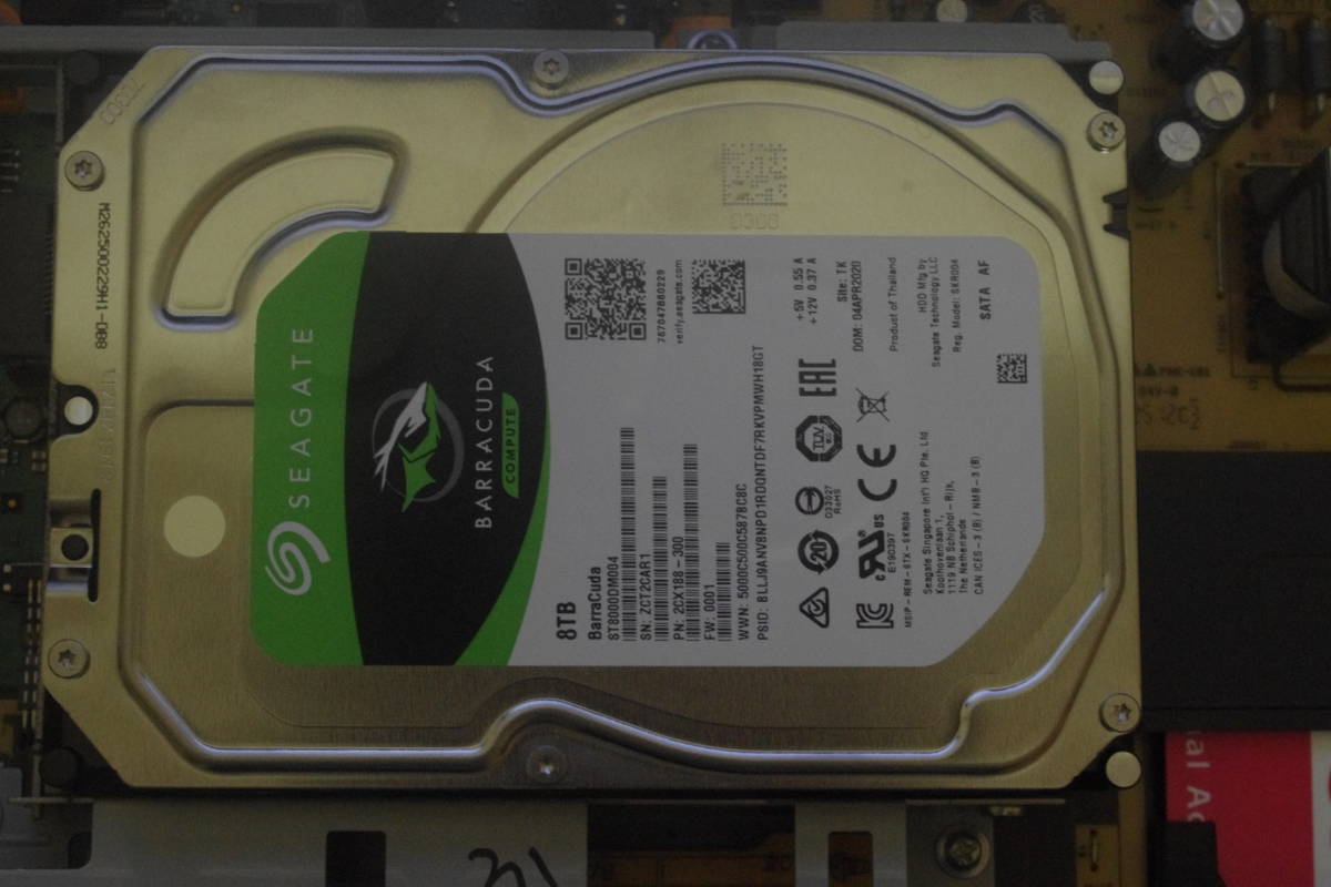 Seagate 8TB ST8000DM004 BarraCuda HDD Hard SATA 公式通販 Internal 