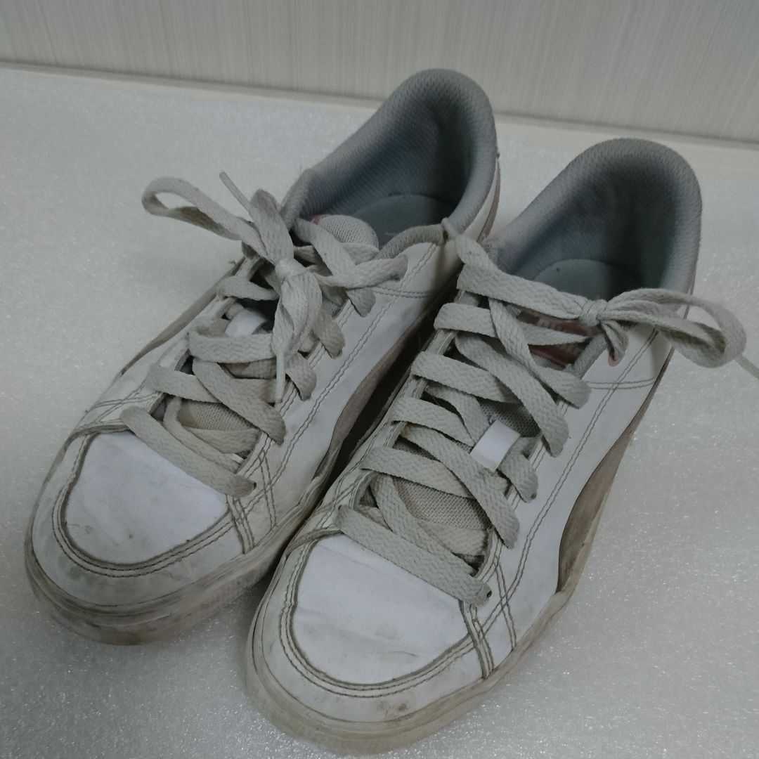 Puma スニーカー ホワイト ピンク 23センチ 通学 白 女子 プーマ 中学生 難あり スクールシューズ 上履き 売買されたオークション情報 Yahooの商品情報をアーカイブ公開 オークファン Aucfan Com