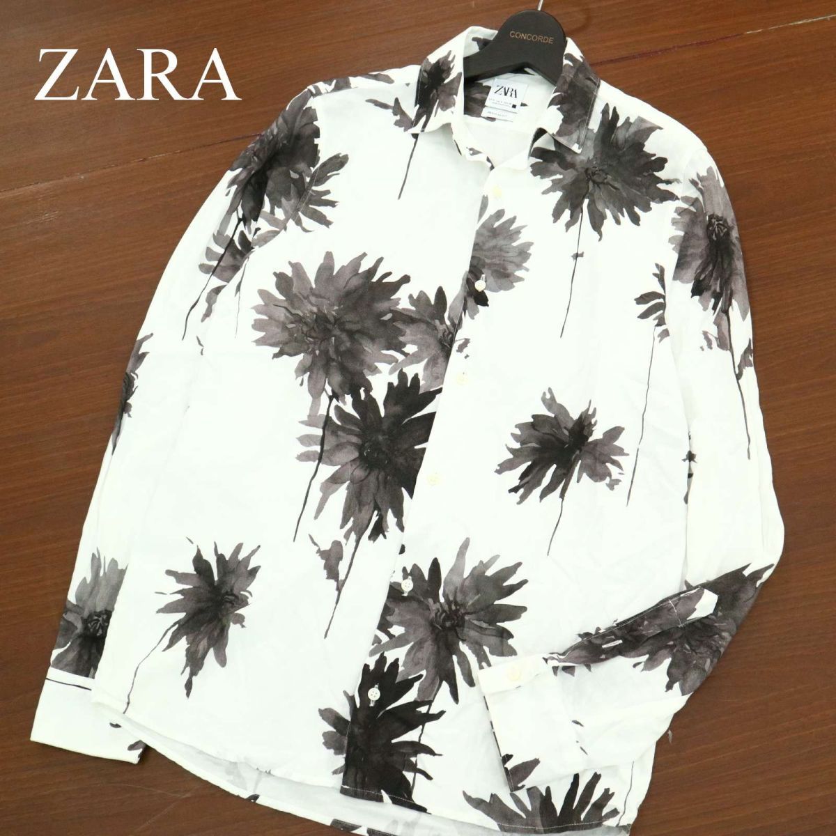 Zara ザラ マン 現行タグ Regular Fit 春夏 花柄 フラワー 総柄 レーヨン100 長袖 シャツ Sz S メンズ 白 t 3 A 男性用 売買されたオークション情報 Yahooの商品情報をアーカイブ公開 オークファン Aucfan Com