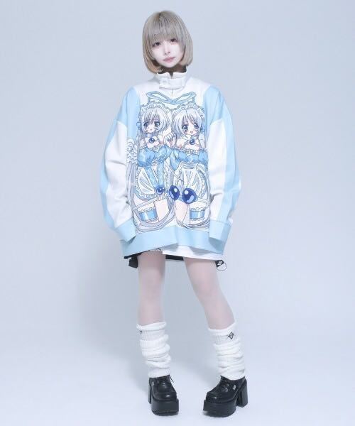 REFLEM×YUI プリント切替 ジャージ ジャケットtravas tokyo ジャージ REFLEM×YUI プリント切替 通販ファッション プリント切替ジャージ 切替プリントジャージ（ジャージ）｜REFLEM（レフレム