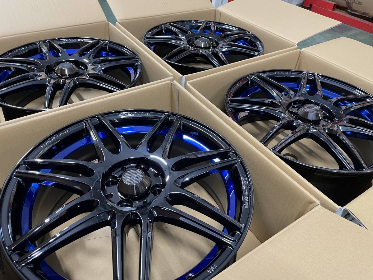 新品 ウェッズスポーツ SA77R 17x7.0+50 4/100 BLC2 NEWノート オーラ
