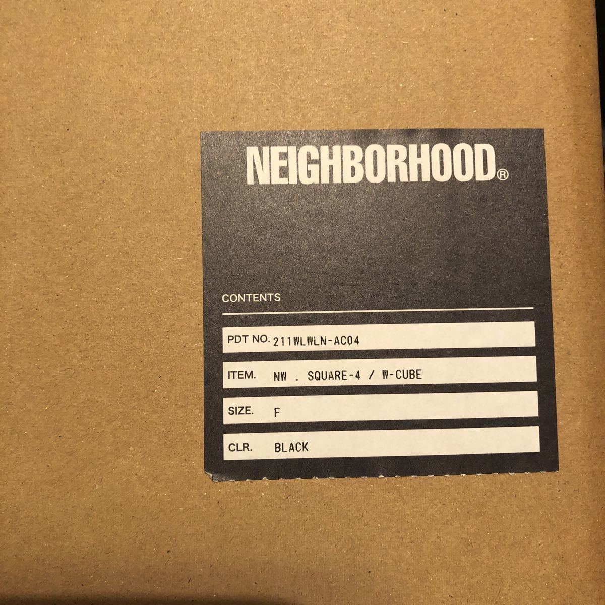NEIGHBORHOOD WARLOCK 21SS NW. SQUARE-4 / W-CUBEウッドキューブ SRL 