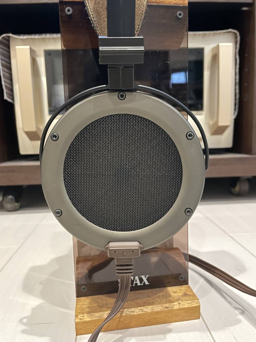 STAX 初代 SR-Ω 元箱あり。金メッシュ固定極オリジナル品です。_3