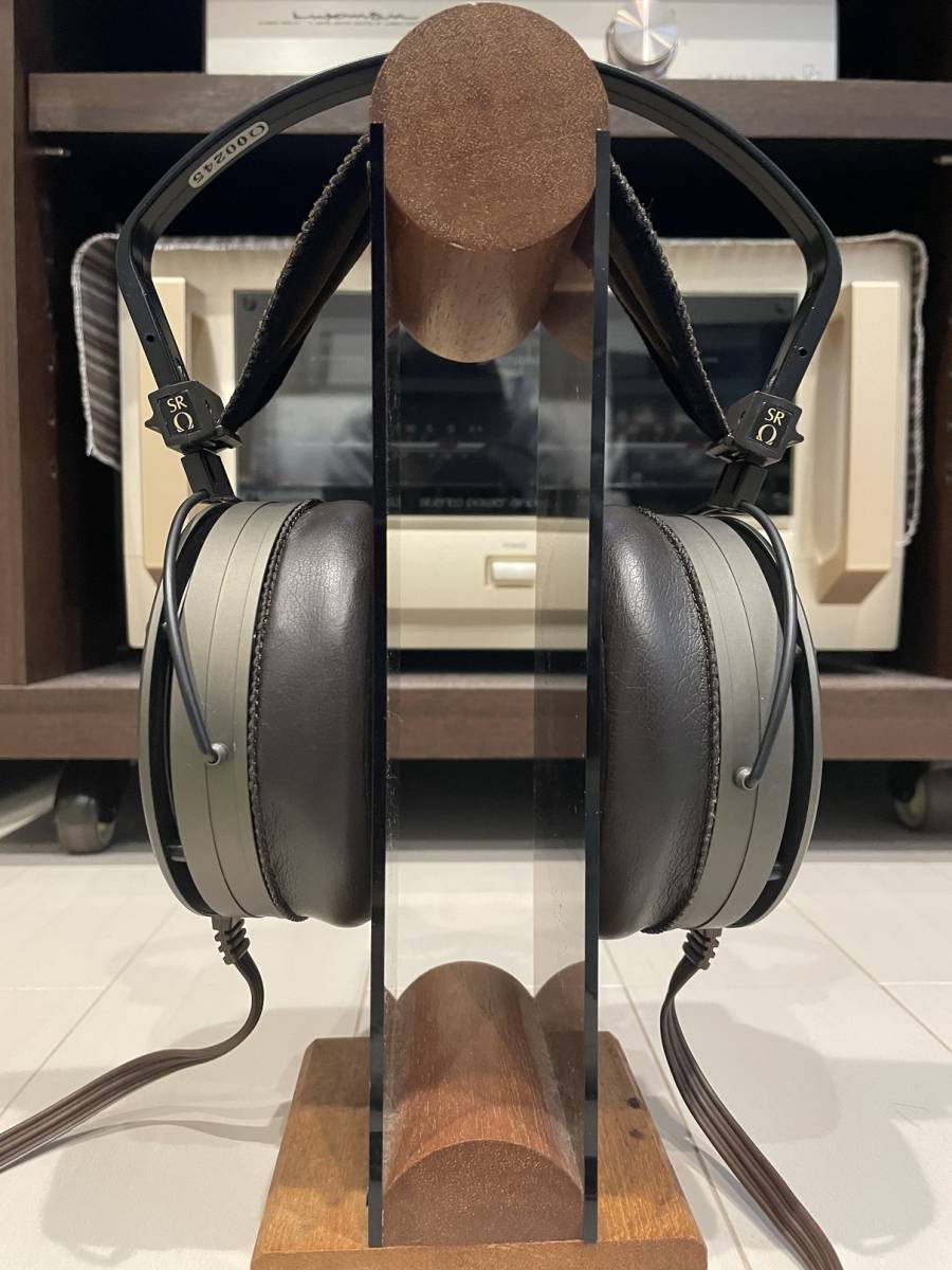 STAX 初代 SR-Ω 元箱あり。金メッシュ固定極オリジナル品です。_5