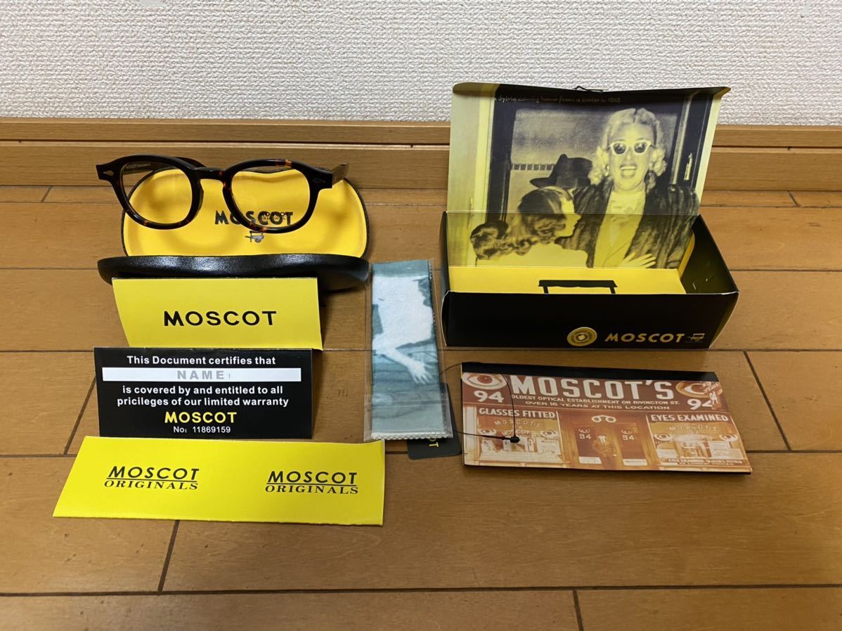 100%新品，最新作 品 モスコット MOSCOT レムトッシュ 鼈甲 MEDIUMサイズ(フルリム)｜売買されたオークション情報、yahooの商品情報をアーカイブ公開 - オークファン フルリム