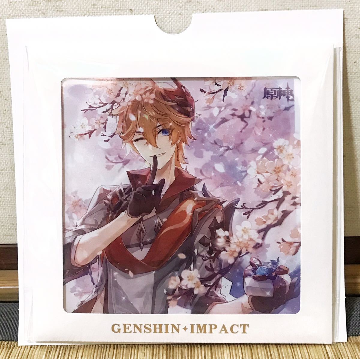 原神×GODIVAコラボ タルタリヤ 色紙 チョコ 公式正規品(コミック