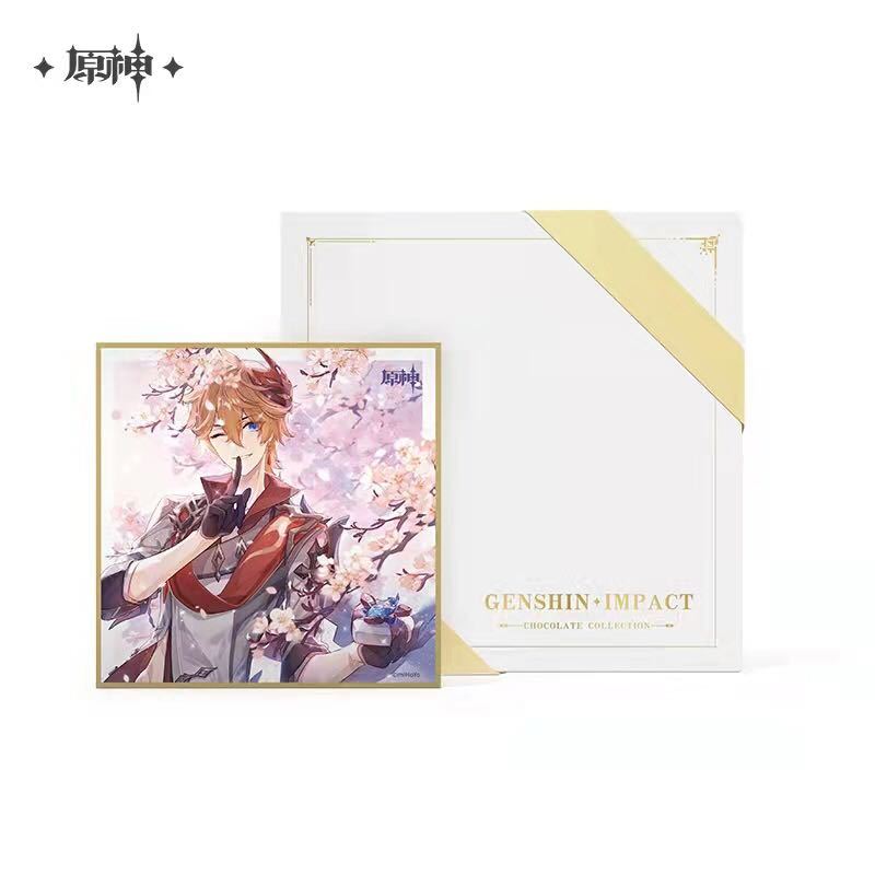 原神×GODIVAコラボ タルタリヤ 色紙 チョコ 公式正規品(コミック