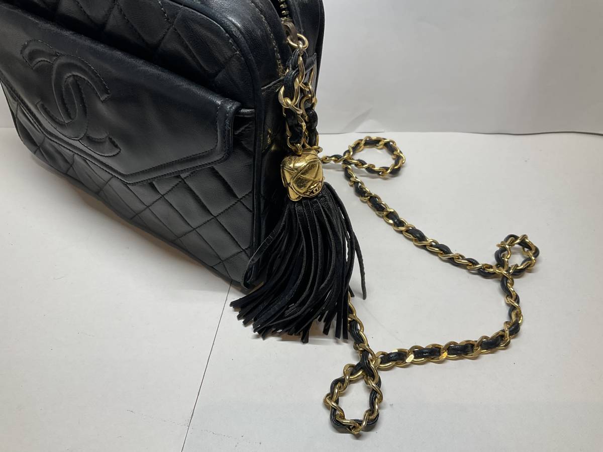 CHANEL シャネル マトラッセ フリンジ ショルダーバッグ マトラッセ