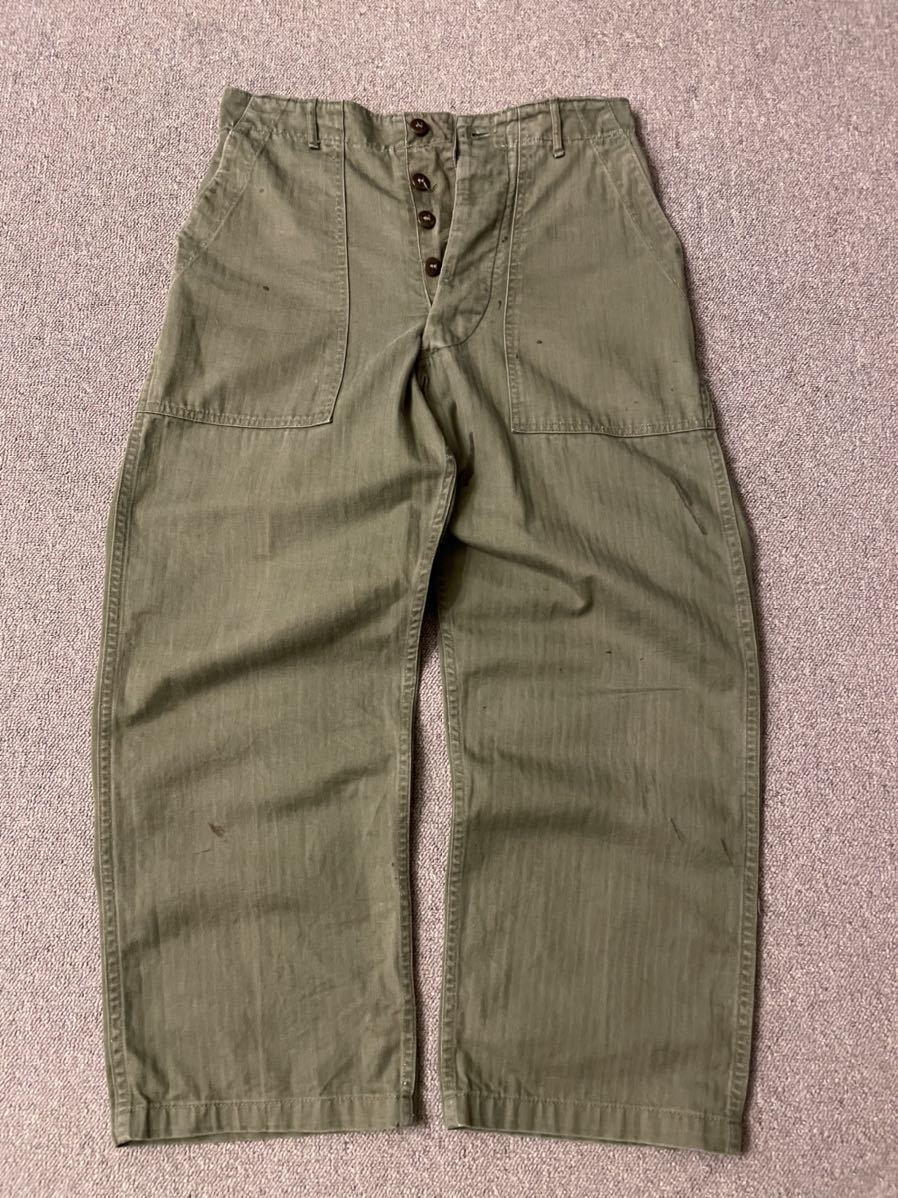 ビンテージ 40s ARMY M-47 HBT ベイカーパンツ/50s vintage 