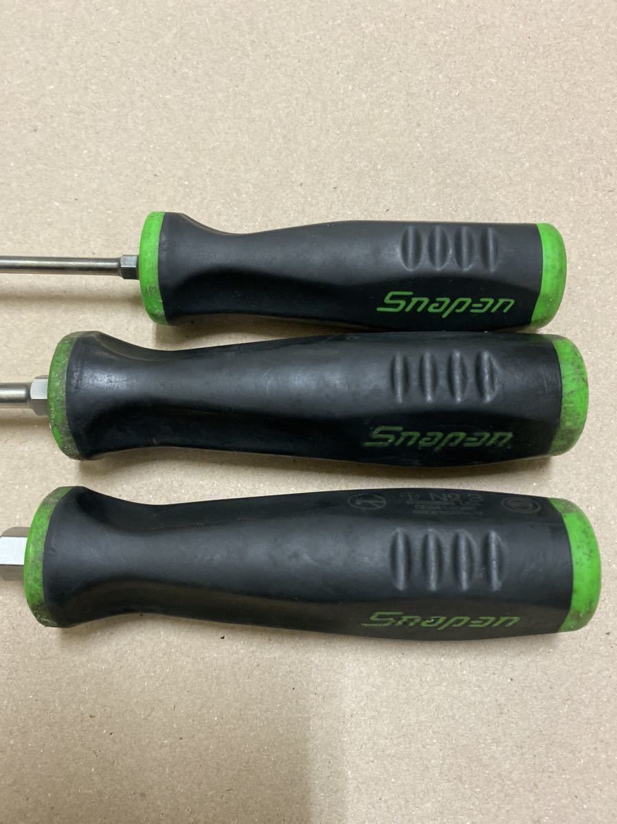 スナップオン ドライバー5本セット Snap-on ソフトグリップ プラス