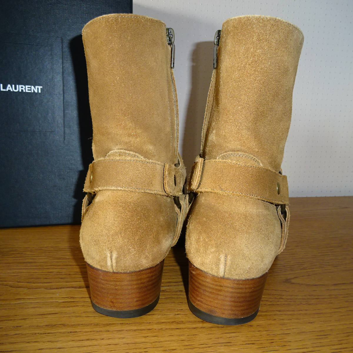 良品正規品 箱付き SAINT LAURENT PARIS サンローランパリ スエード 