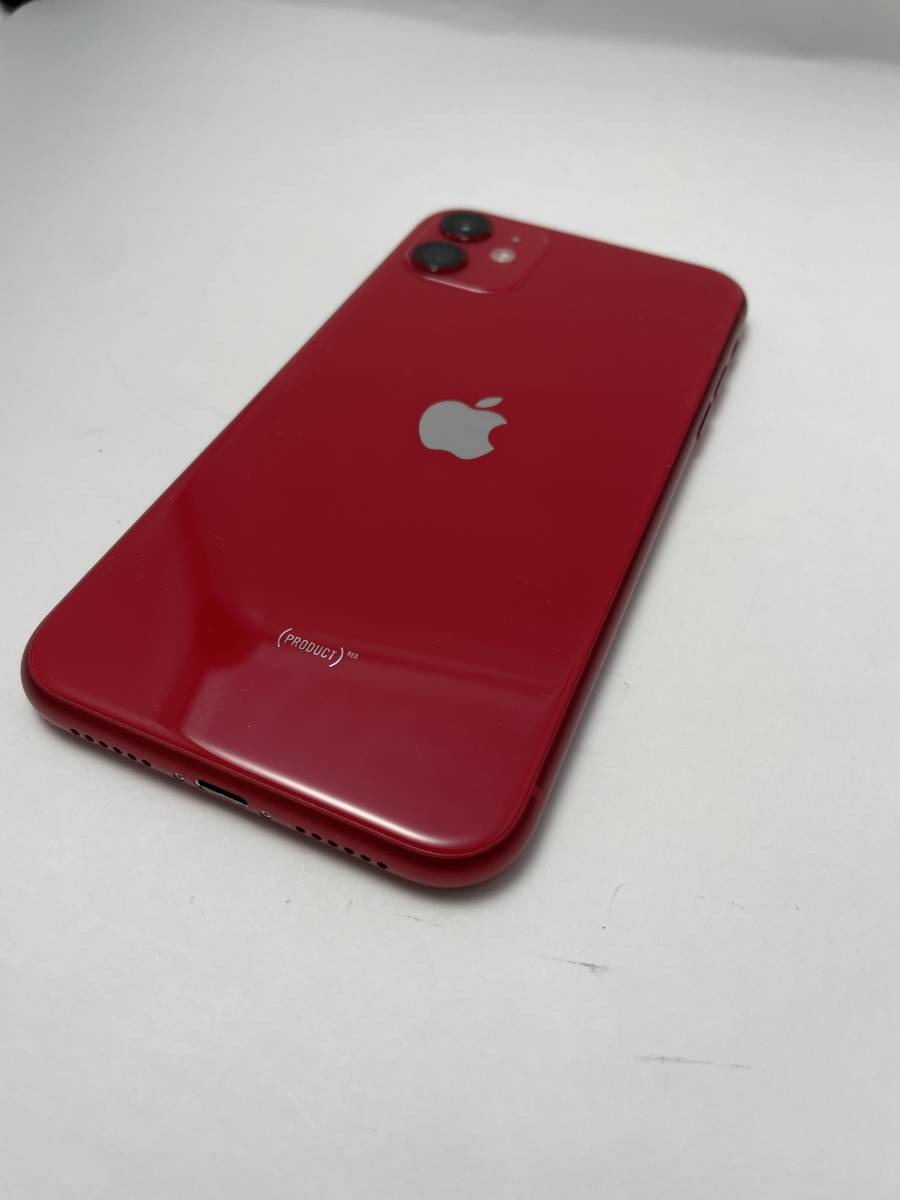 中古] 1円スタート iPhone11 RED 128GB SIMロック解除なし au 128GB