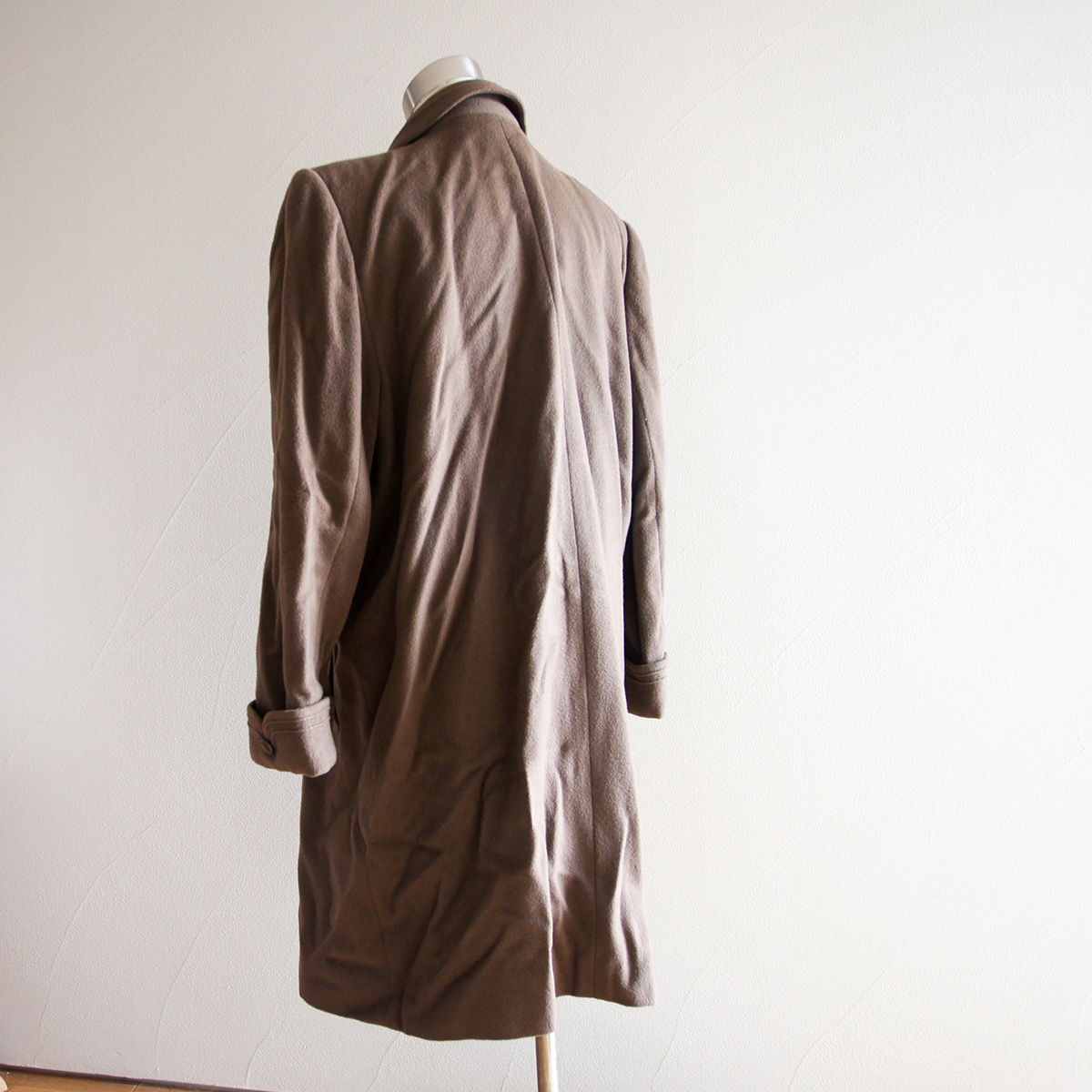 良品 レリアン Leilian カシミヤ 混 ウール コート イタリア製 
