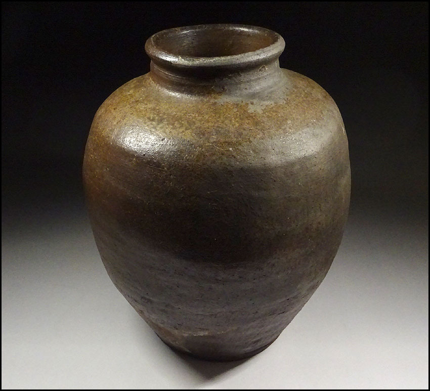 緑屋hc□ 時代物 古備前 壷 高約34cm 古陶磁 古丹波 古越前 古常滑 i9