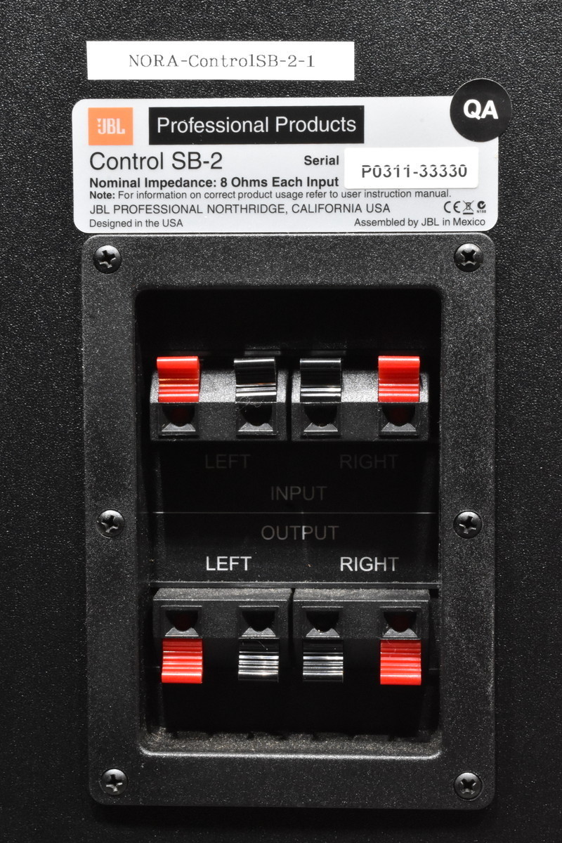 JBL コントロール SB-2 サブウーファー キズ欠け等あり中古期間限定