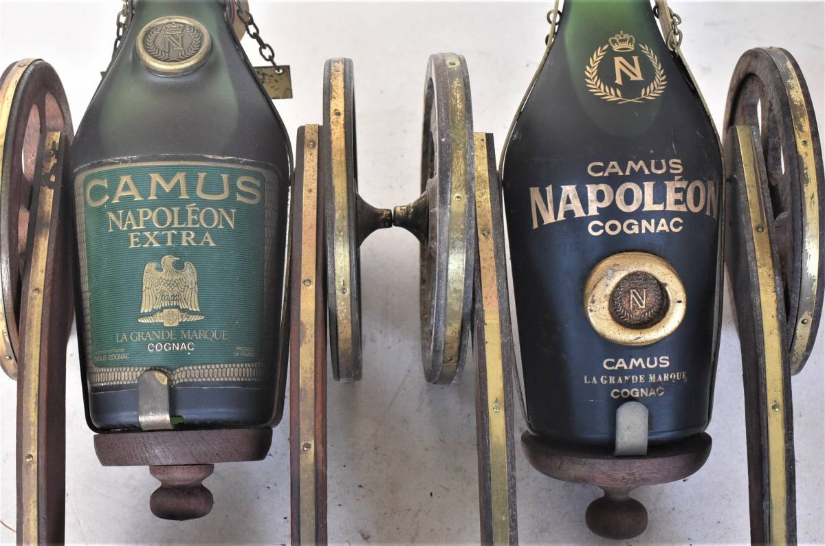 未開栓○CAMUS カミュ ナポレオン○砲台付き○2本○700ml 40%○22-03