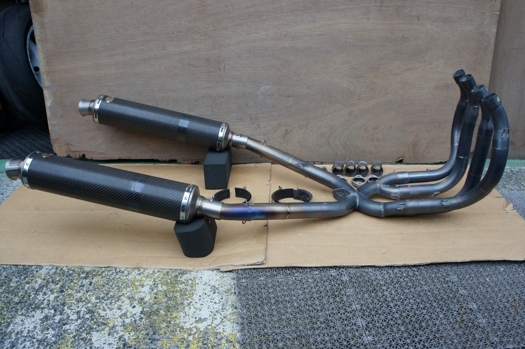 GSX1300R隼 KENZ SPORT フルエキ チタン/カーボン ケンツ マフラー 1円