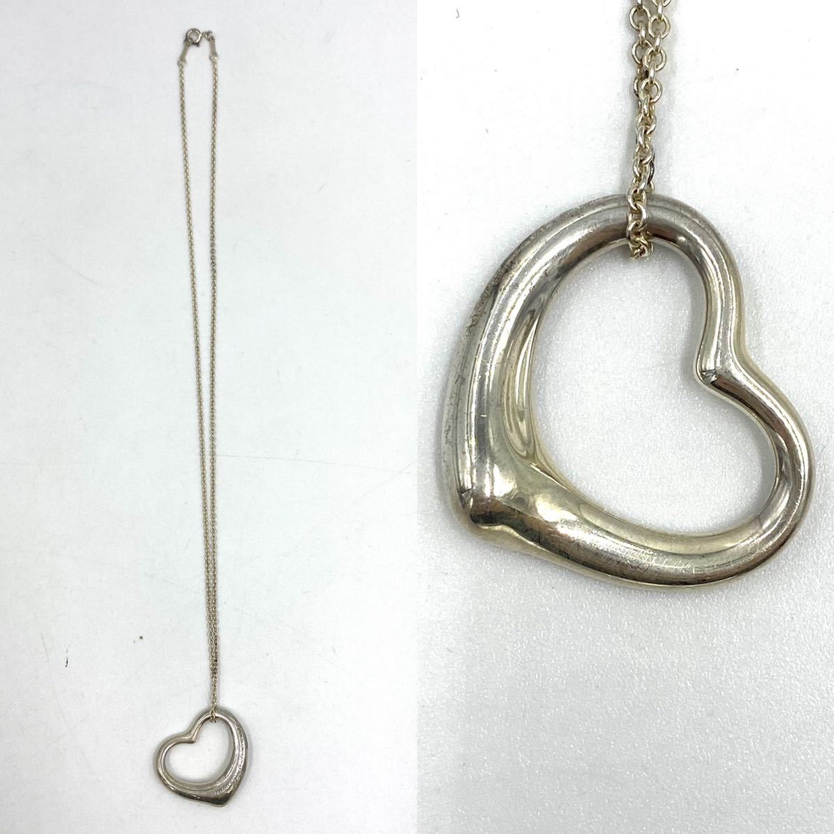 TIFFANY&Co. ティファニー ネックレス オープンハート シルバー 925
