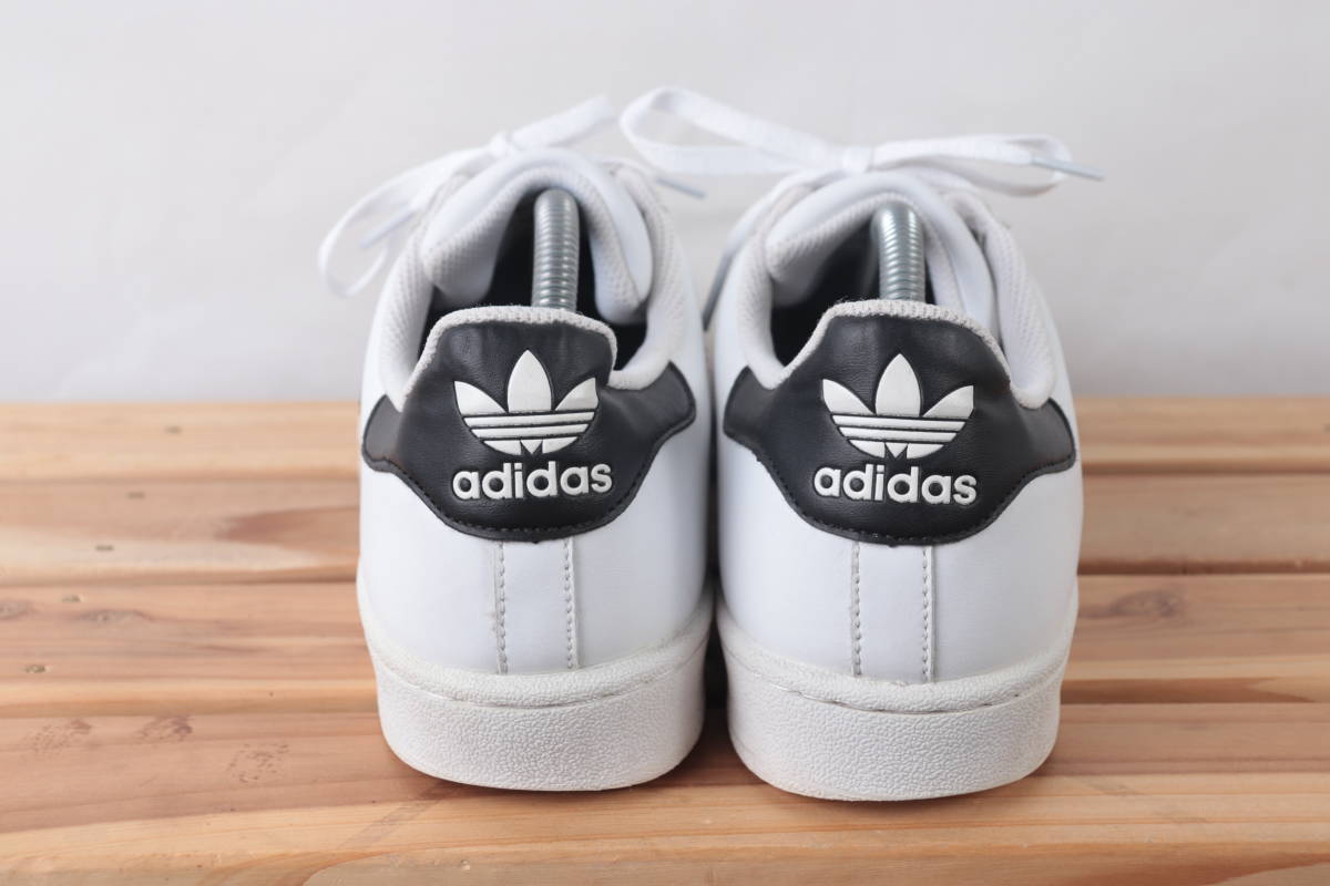 z6500 アディダス スーパースター 金ベロ US9 1/2 27.5cm/白 黒 adidas 