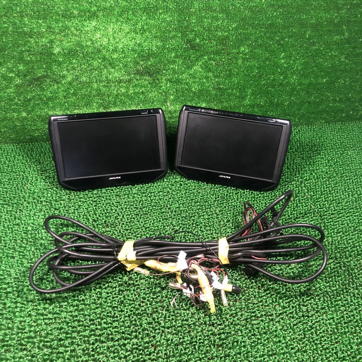 アルパイン SSA9T 9.0型 WSVGA リアビジョン 2モニターセット動作確認
