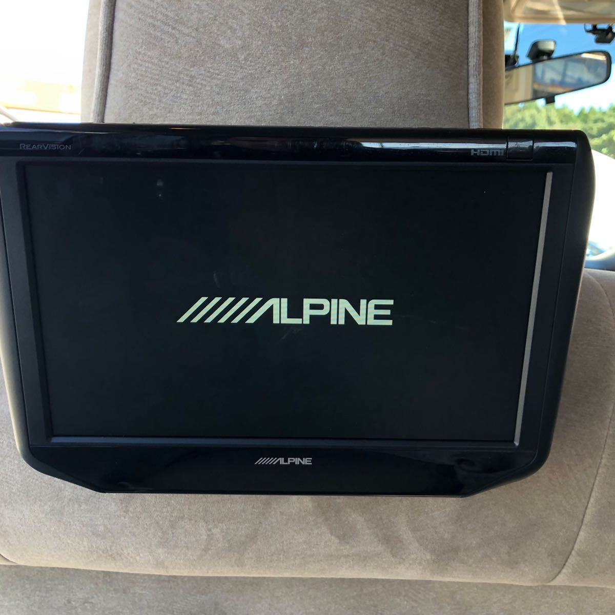アルパイン SSA9T 9.0型 WSVGA リアビジョン 2モニターセット動作確認